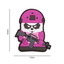 PARCHE IMMORTAL PVC 3D OSO PANDA TACTICO ROSA