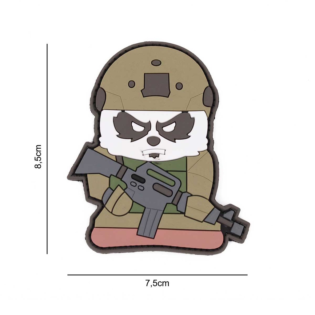 PARCHE IMMORTAL PVC 3D OSO PANDA TACTICO VERDE
