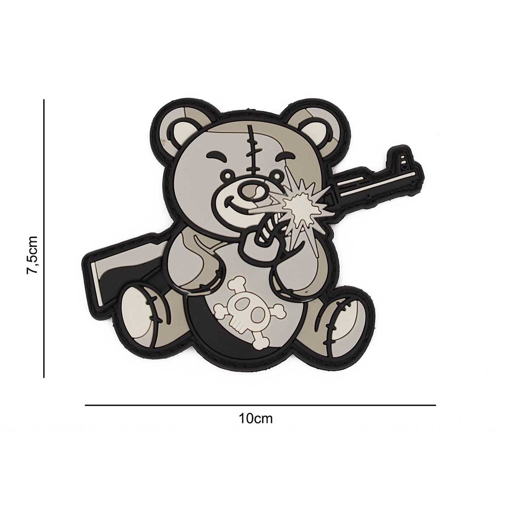 PARCHE IMMORTAL PVC TERROR TEDDY GRIS