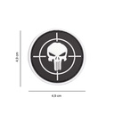 PARCHE IMMORTAL PVC 3D PUNISHER DIANA REDONDO PEQ. NEGRO