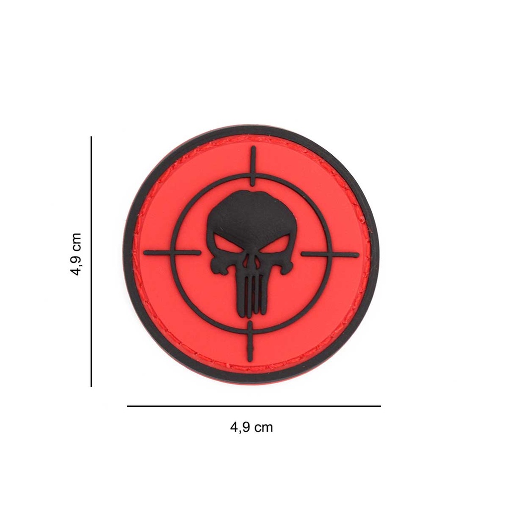 PARCHE IMMORTAL PVC 3D PUNISHER DIANA REDONDO PEQ. ROJO-NEGRO