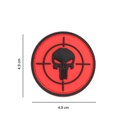 PARCHE IMMORTAL PVC 3D PUNISHER DIANA REDONDO PEQ. ROJO-NEGRO