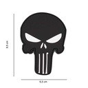 PARCHE IMMORTAL PVC PUNISHER NEGRO-BLANCO