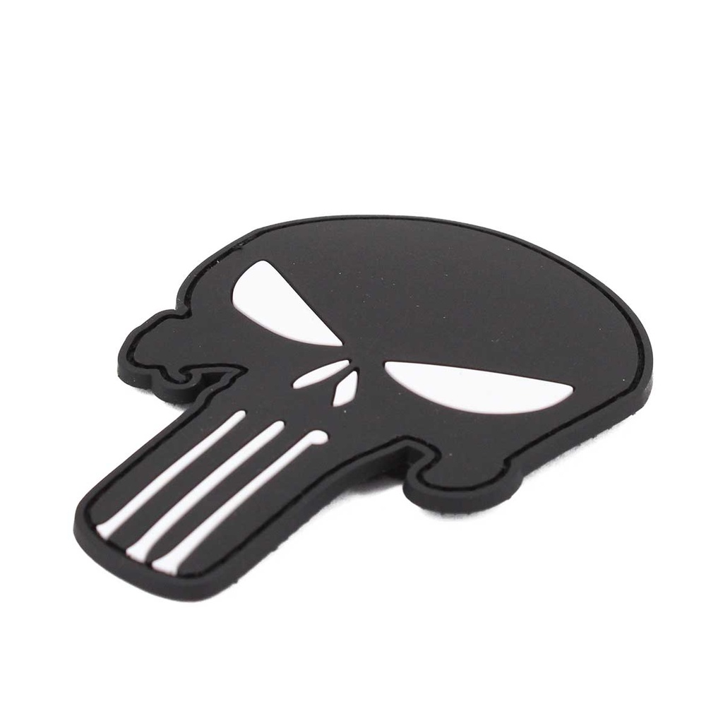 PARCHE IMMORTAL PVC PUNISHER NEGRO-BLANCO