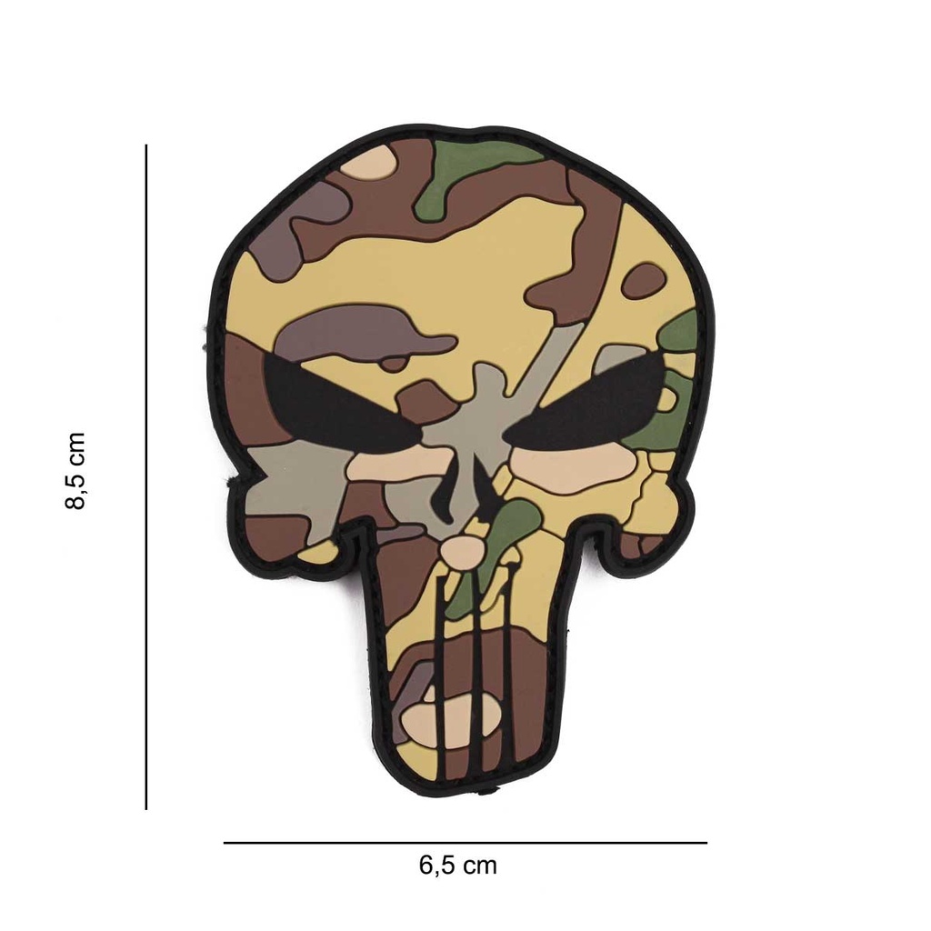 PARCHE IMMORTAL PVC 3D PUNISHER MULTICAM