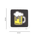 PARCHE IMMORTAL PVC 3D JARRA CERVEZA NEGRO