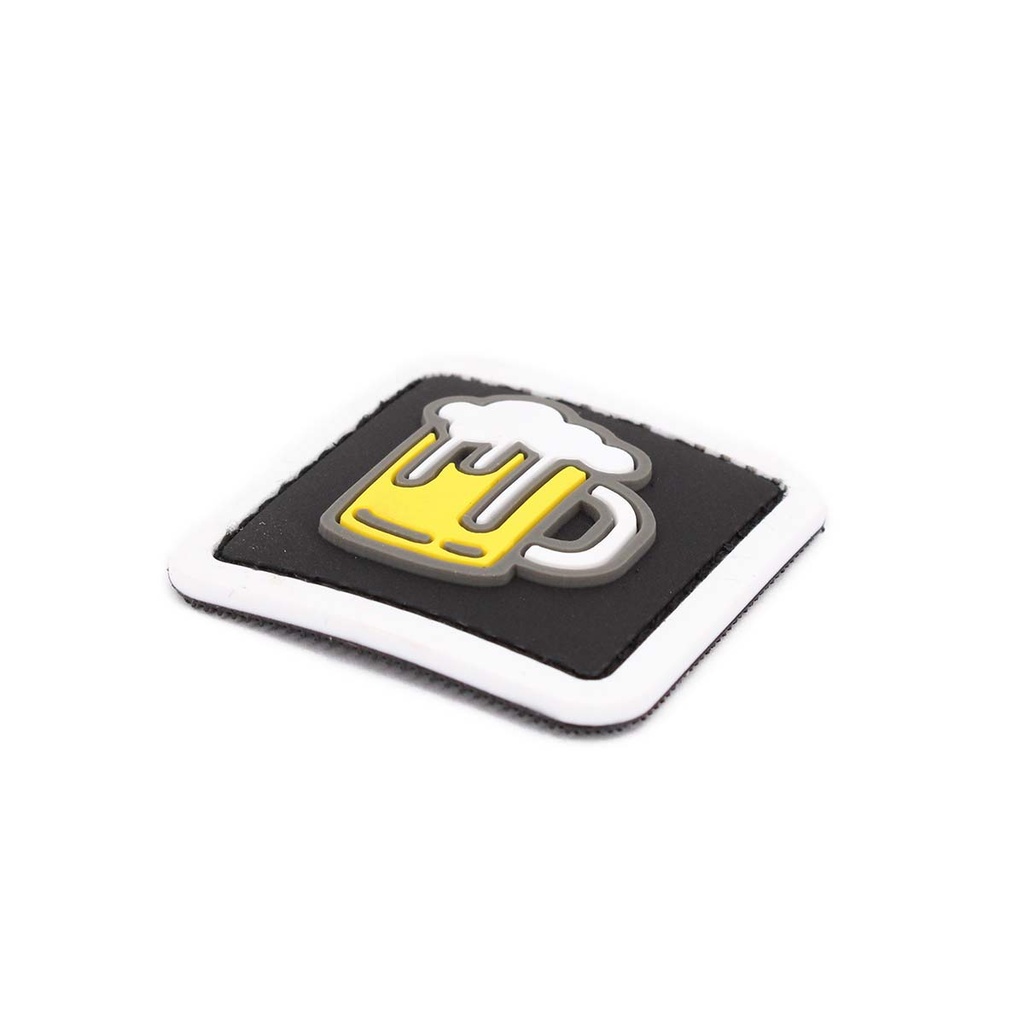 PARCHE IMMORTAL PVC 3D JARRA CERVEZA NEGRO