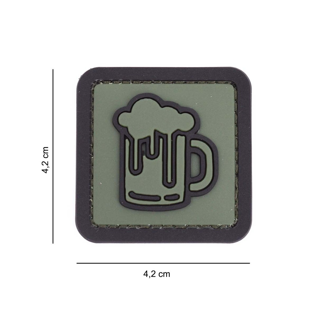 PARCHE IMMORTAL PVC 3D JARRA CERVEZA VERDE