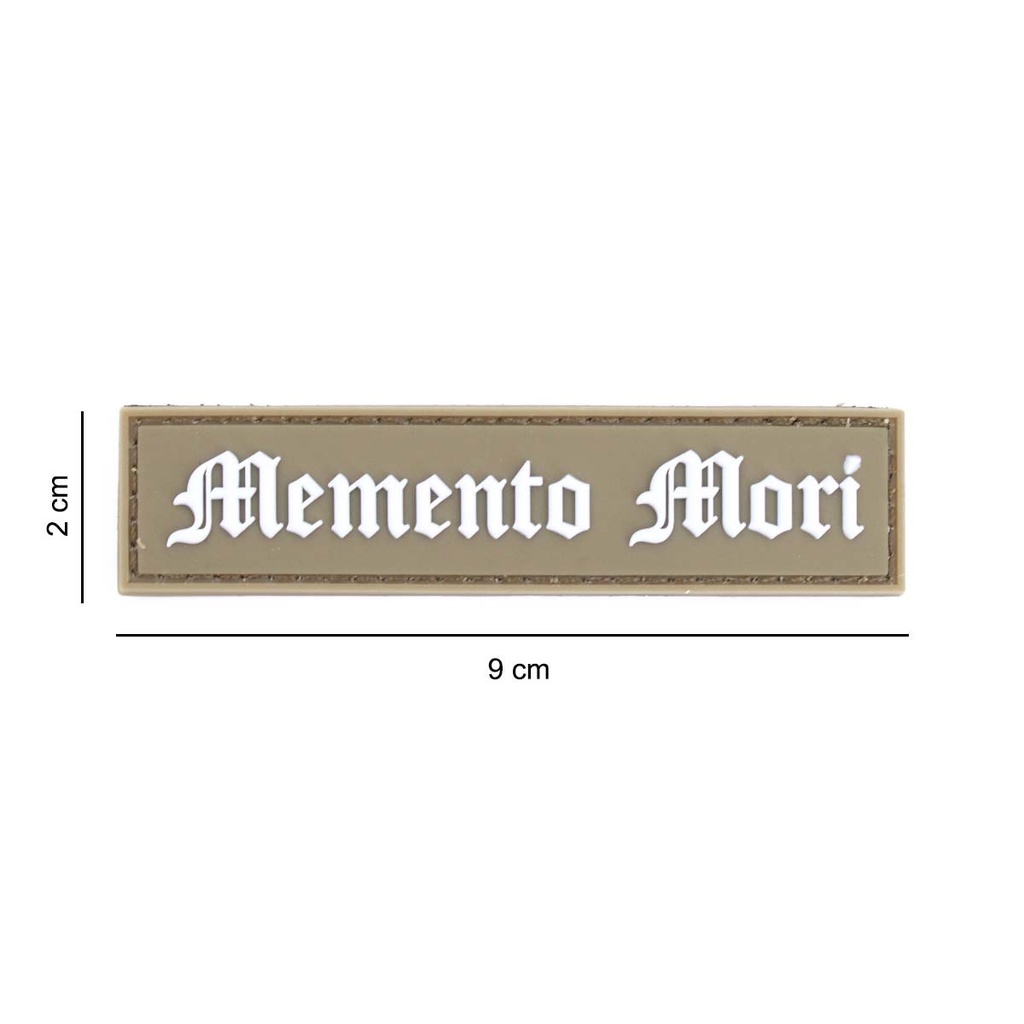 PARCHE IMMORTAL PVC 3D TIRA MEMENTO MORI TAN