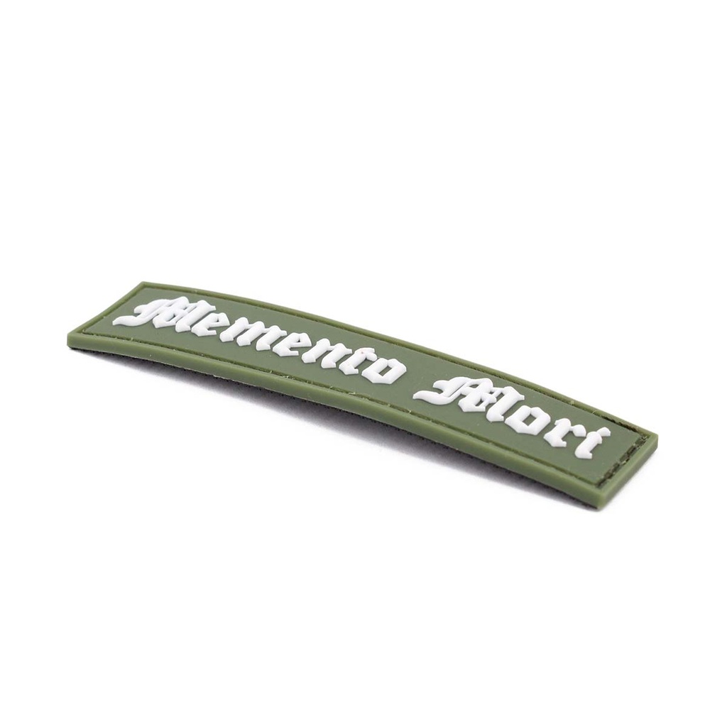 PARCHE IMMORTAL PVC 3D TIRA MEMENTO MORI VERDE