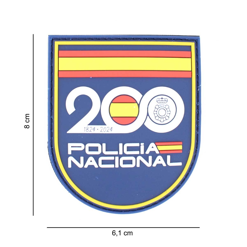 PARCHE IMMORTAL PVC POLICIA 200 ANIVERSARIO