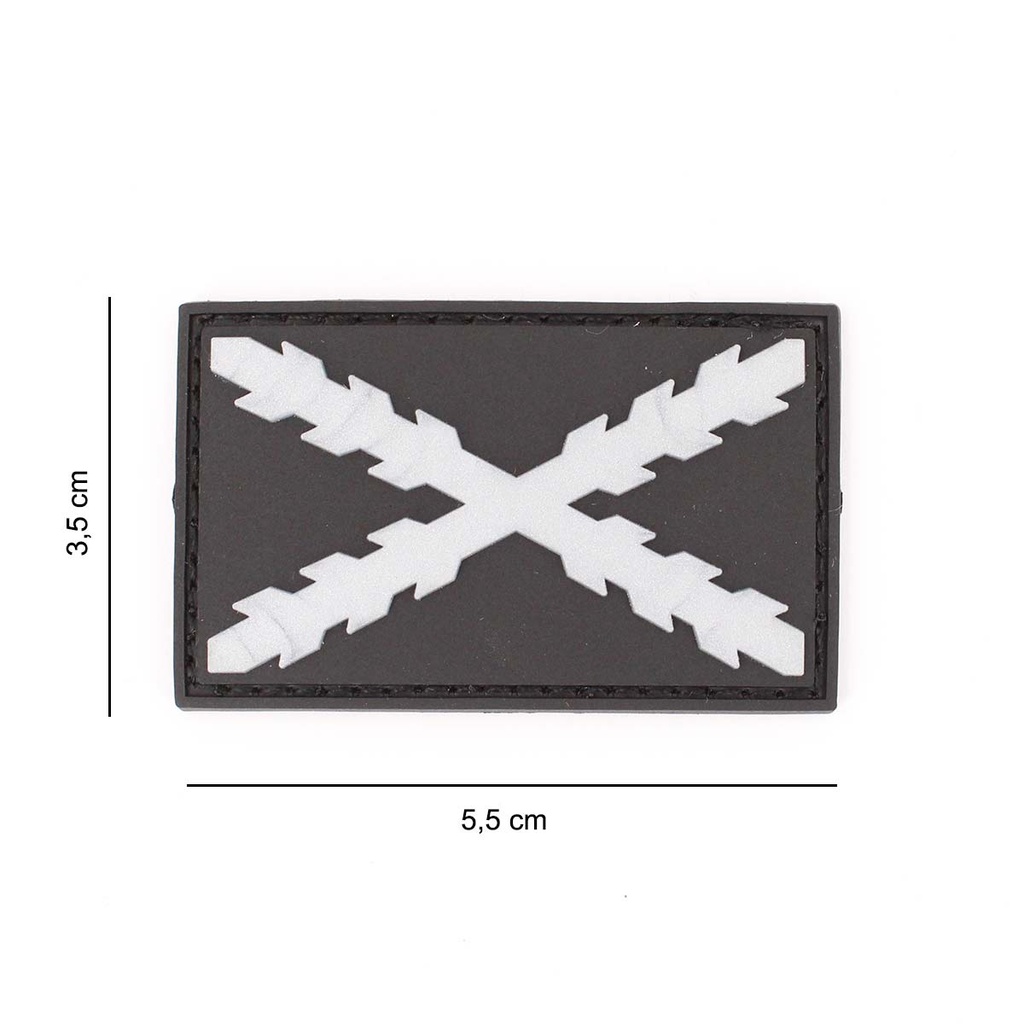 PARCHE IMMORTAL PVC BORGOÑA PEQ. PLATA