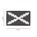 PARCHE IMMORTAL PVC BORGOÑA PEQ. PLATA