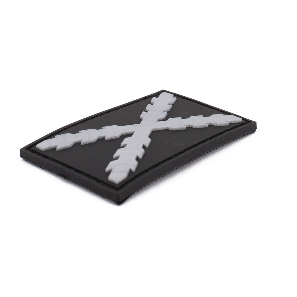 PARCHE IMMORTAL PVC BORGOÑA PEQ. PLATA