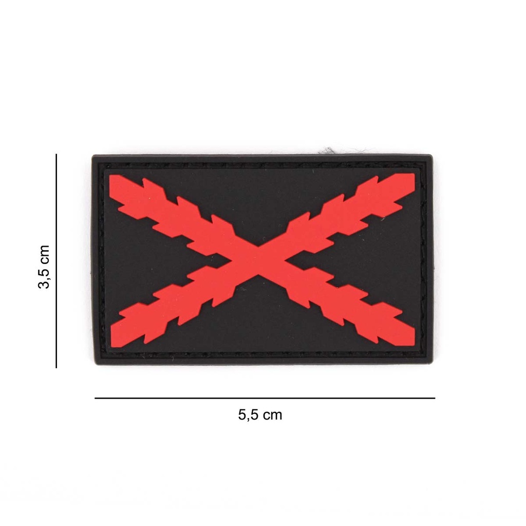 PARCHE IMMORTAL PVC BORGOÑA PEQ. NEGRO