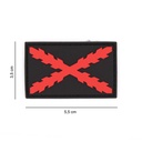 PARCHE IMMORTAL PVC BORGOÑA PEQ. NEGRO