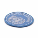 PARCHE ONU BORDADO C/VELCRO CELESTE