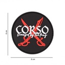PARCHE CORSO PVC NEGRO