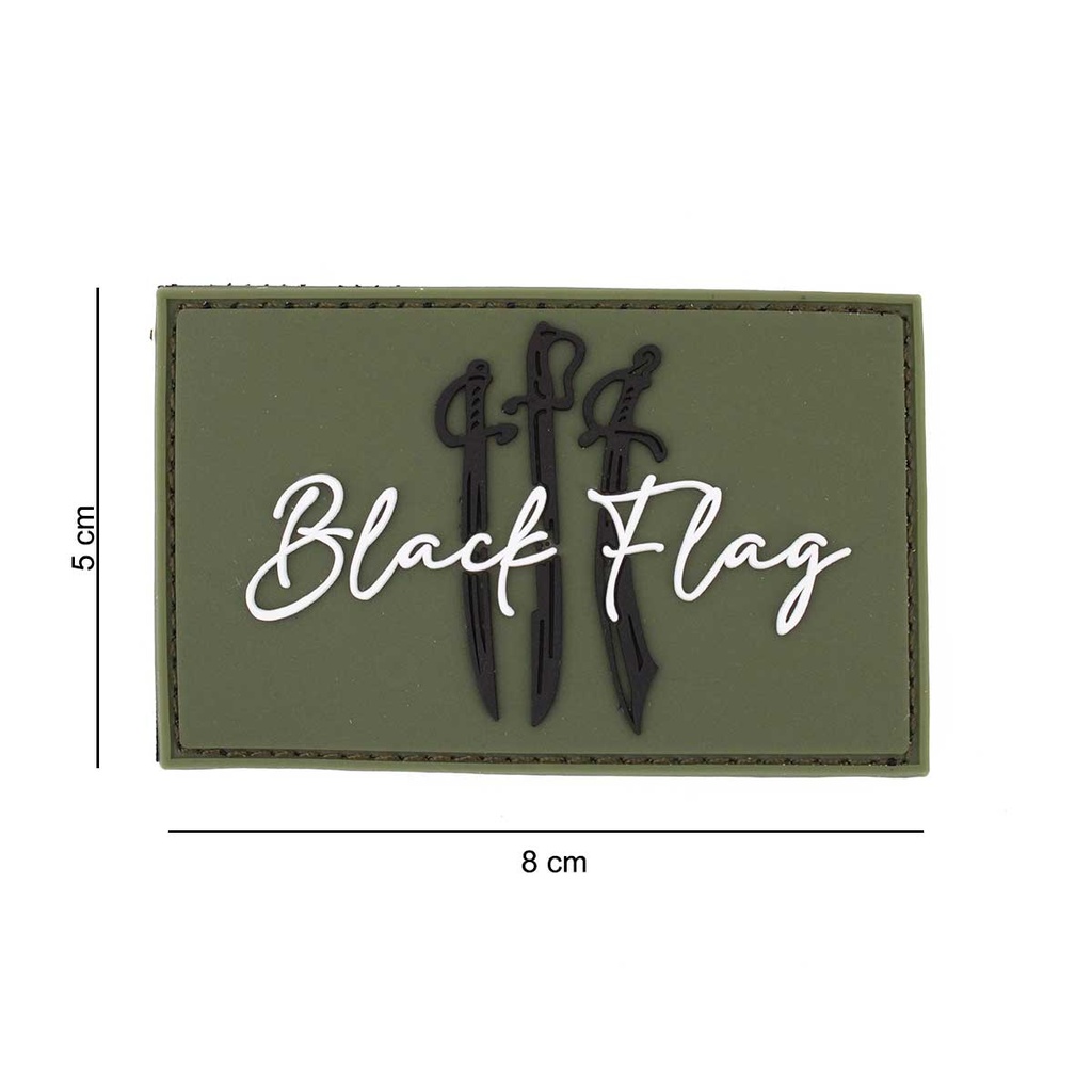 PARCHE CORSO PVC BLACK FLAG VERDE