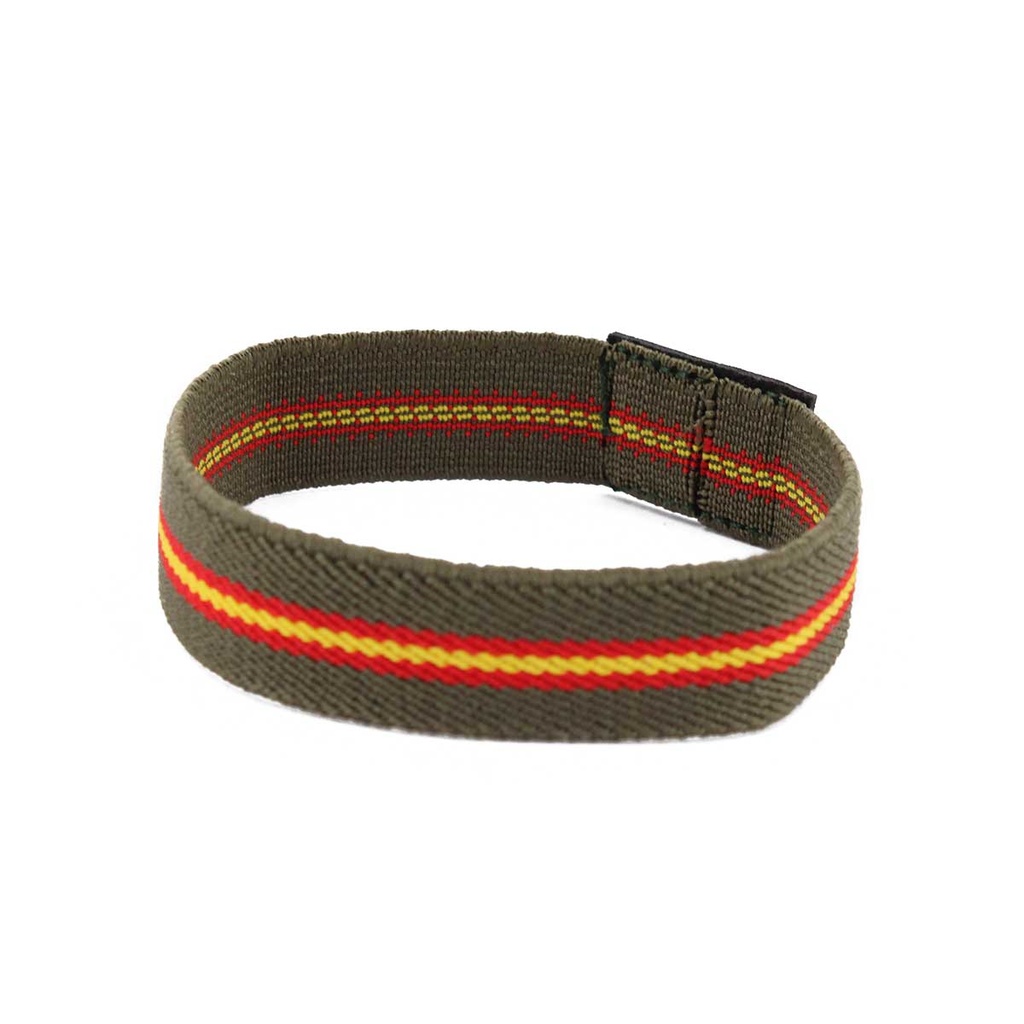PULSERA ELASTICA ESPAÑA GUARDIA CIVIL CENTRO NEGRO VERDE