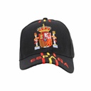 GORRA BORDADA CONSTITUCION 3 TIRAS FRONTALES ESPAÑA NEGRA