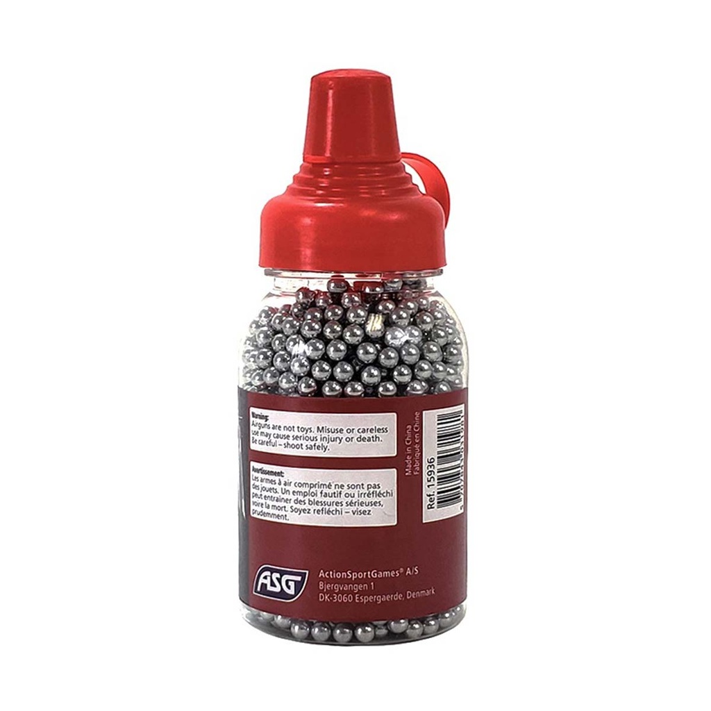 BOLAS ACERO BIBERON  ASG 1500RDS 4.5MM ACERO