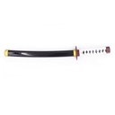 KATANA MINI 2027 DMSY 40CM ACERO NEGRA/BLANCA