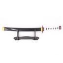 KATANA MINI 2027 DMSY 40CM ACERO NEGRA/BLANCA