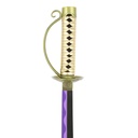 ESPADA 1043 OPC 93CM ACERO NEGRA/DORADA