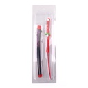 KATANA MINI LLAVERO 1162 DMSY 22 CM NEGRA/ROJA