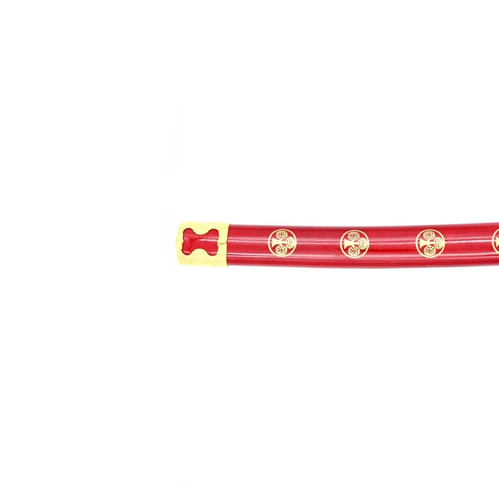 KATANA 4019 ORN 109CM ACERO ROJA
