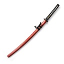 KATANA 4023 ORN 104CM ACERO NEGRA/ROJA