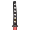 KATANA 4023 ORN 104CM ACERO NEGRA/ROJA
