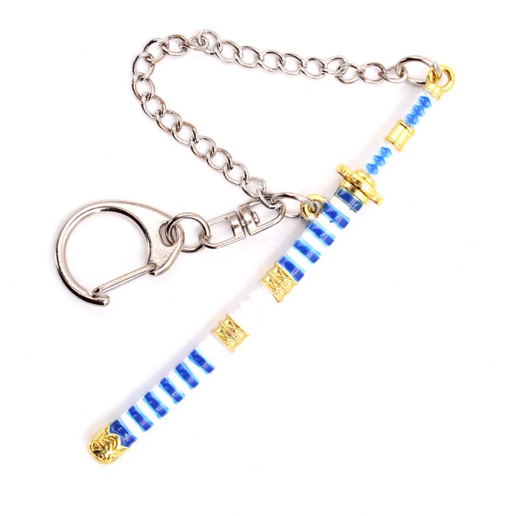 LLAVERO KATANA 1192 OPC 9 CM BLANCO/AZUL