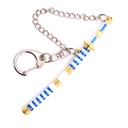 LLAVERO KATANA 1192 OPC 9 CM BLANCO/AZUL