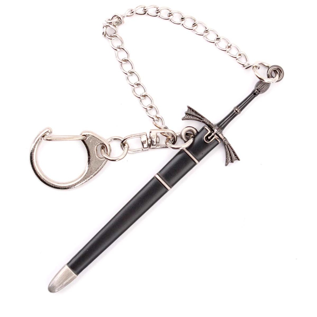 LLAVERO ESPADA 1208 GOT 9 CM PLATA