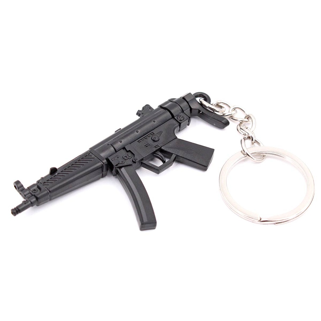 LLAVERO FUSIL MP5 7 CM NEGRO