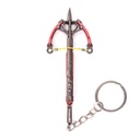LLAVERO BALLESTA PBG 9 CM ROJO/MARRON