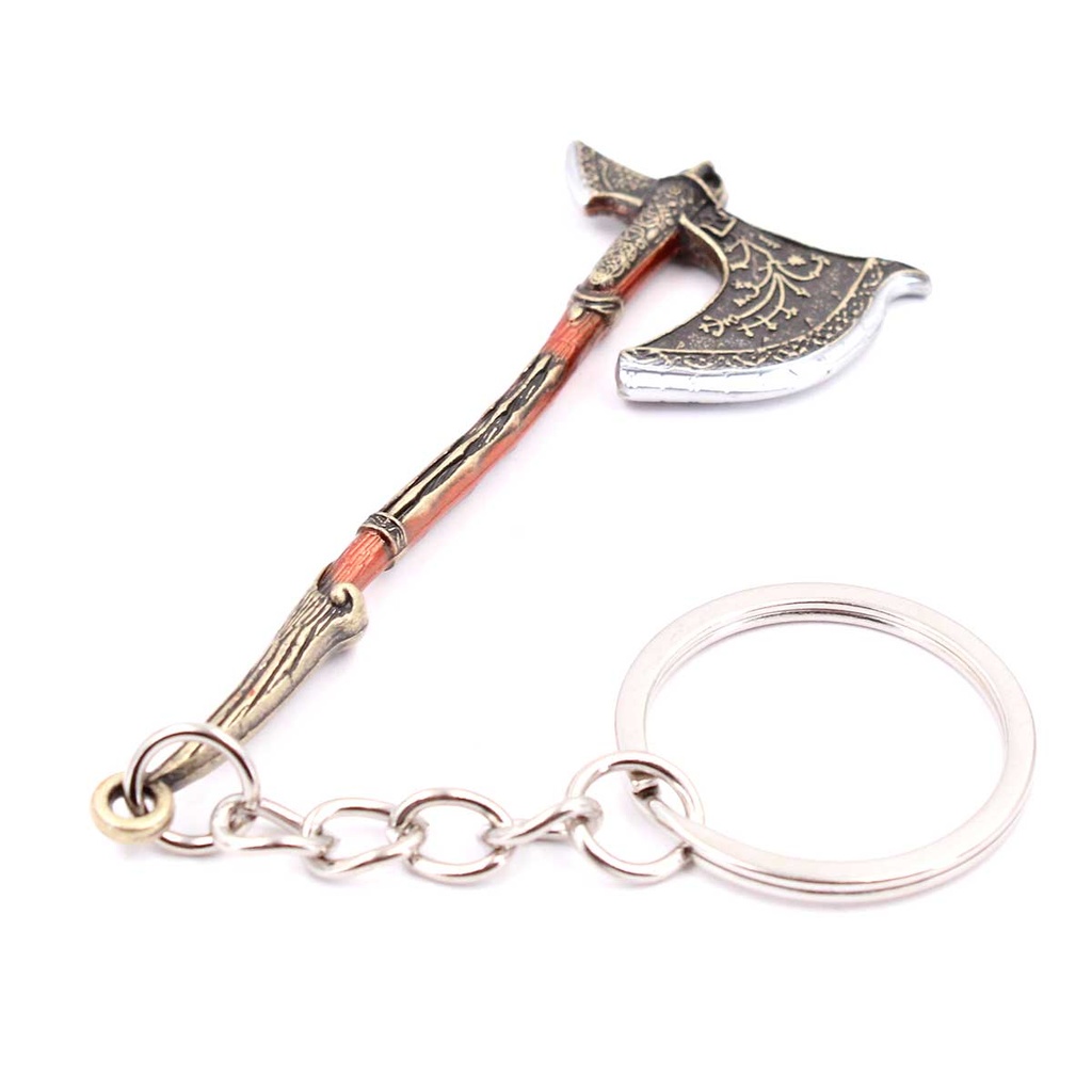 LLAVERO HACHA 1229 GOW 7 CM PLATA