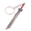 LLAVERO ESPADA 1234 FF 9 CM PLATA