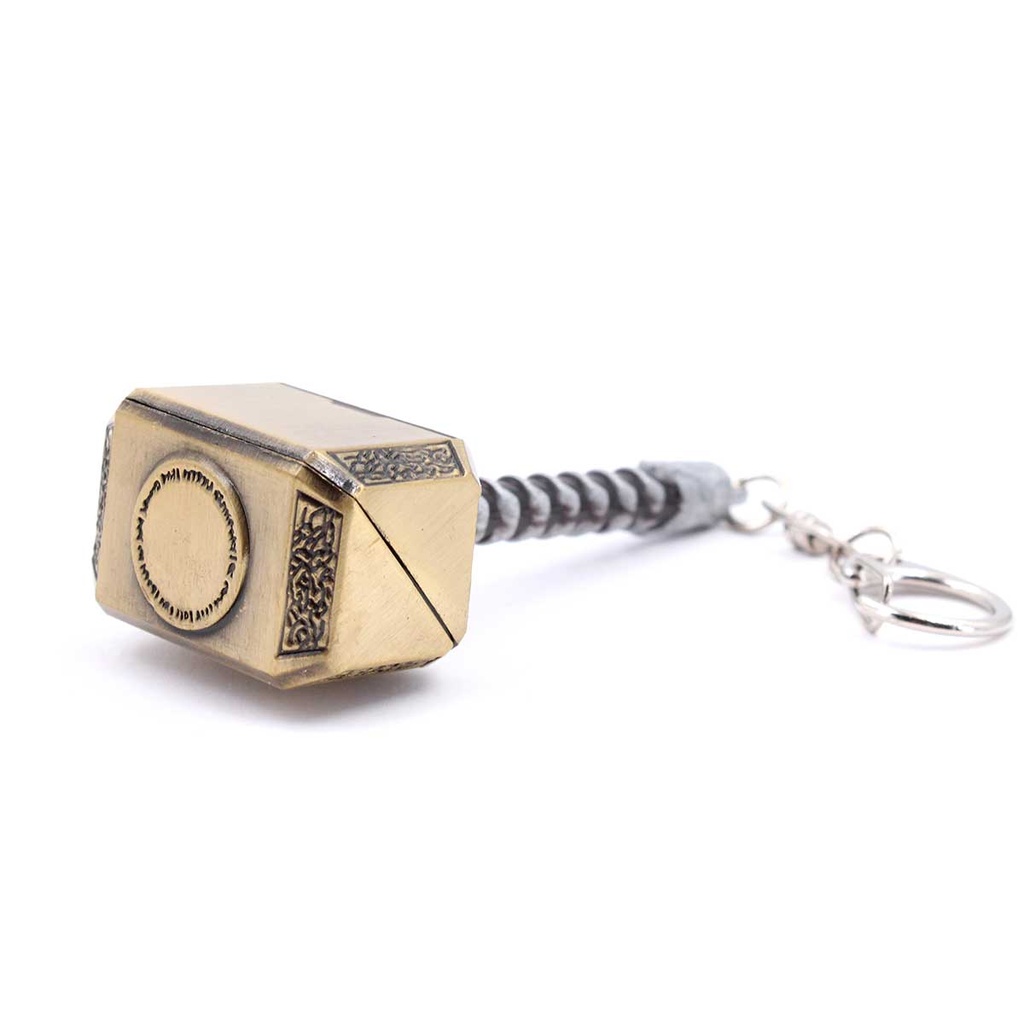 LLAVERO MARTILLO THR 8 CM NEGRO/DORADO