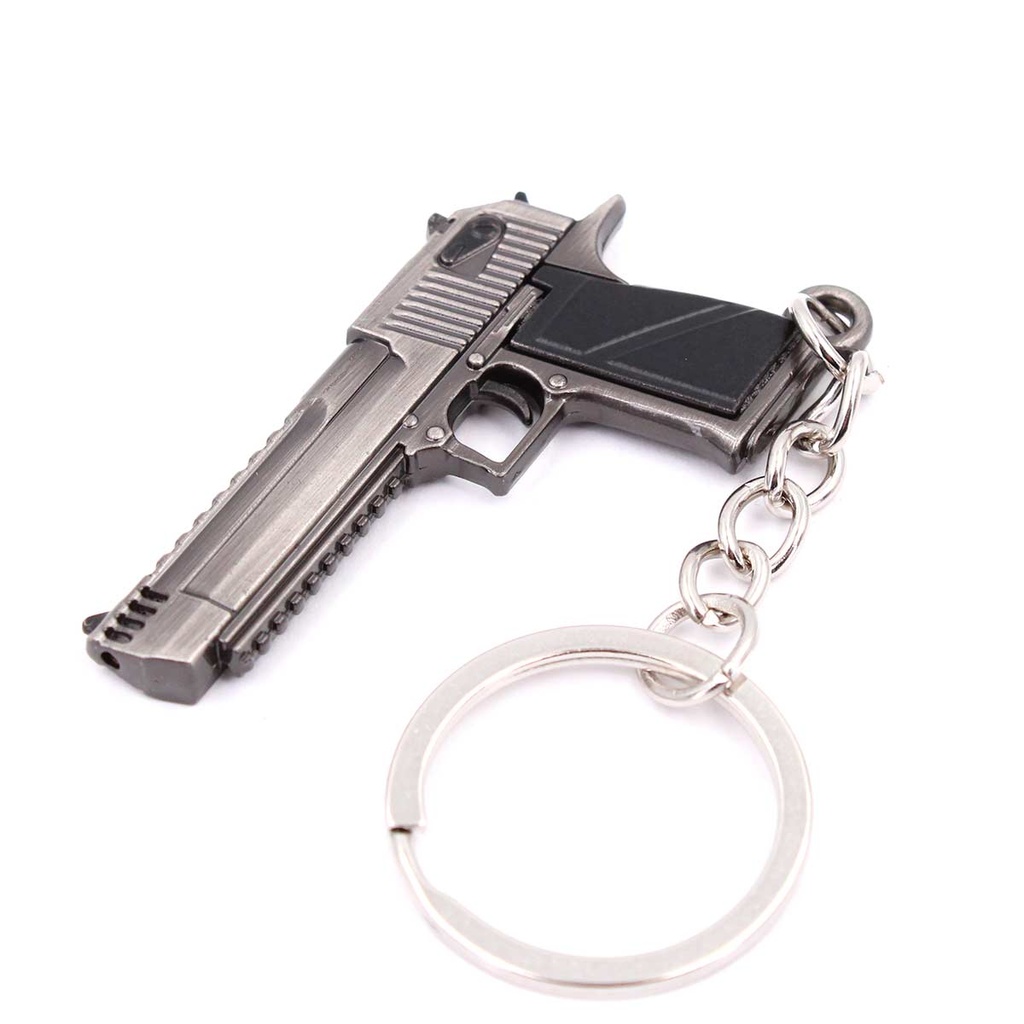 LLAVERO PISTOLA DESERT EAGLE 5 CM PLATA