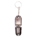 LLAVERO MOCHILA PBG 3,5 CM PLATA