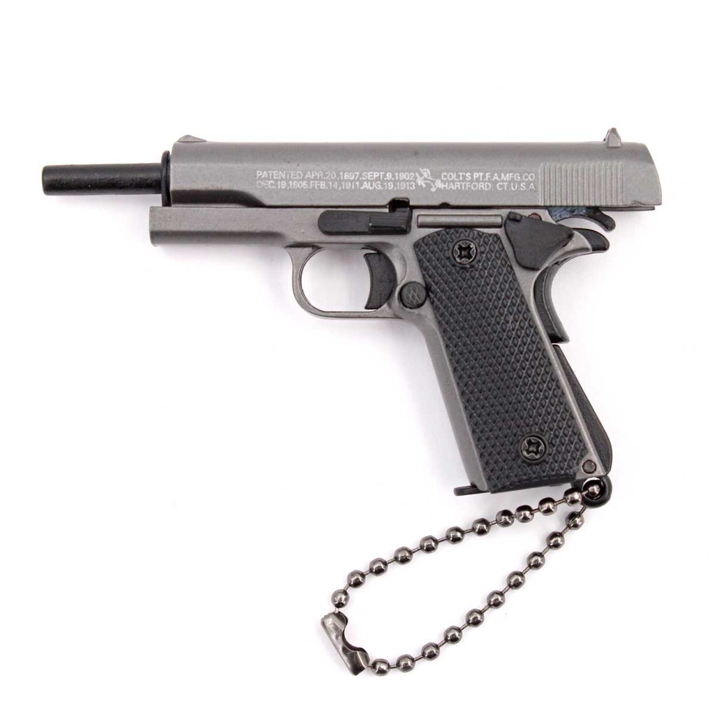 LLAVERO PISTOLA 1911 7 CM GRIS