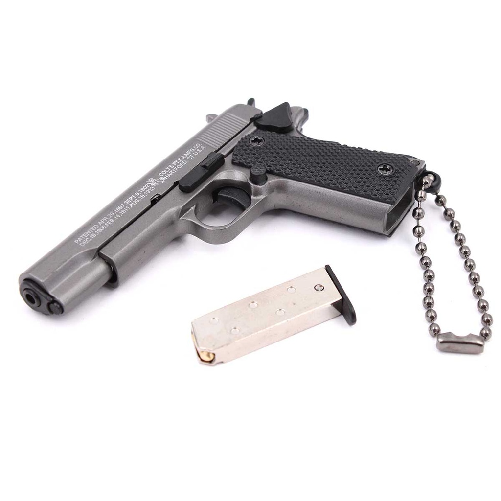 LLAVERO PISTOLA 1911 7 CM GRIS