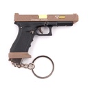 LLAVERO PISTOLA G34 7,5 CM TAN/NEGRA