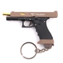 LLAVERO PISTOLA G34 7,5 CM TAN/NEGRA