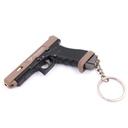 LLAVERO PISTOLA G34 7,5 CM TAN/NEGRA