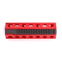PISTON ALIGERADO SHS ALUMINIO 14 DIENTES METALICOS ROJO