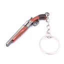LLAVERO ESCOPETA RECORTADA 7 CM PLATA/MARRON